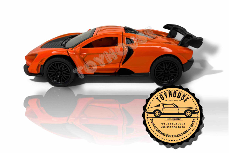 مکلارن-مک-لارن-فلزی-ماکت-ماشین-1:36-عقبکش-عقب-کش-موزیکال-چراغدار-فسفری-سبز-سبزفسفری-نارنجی