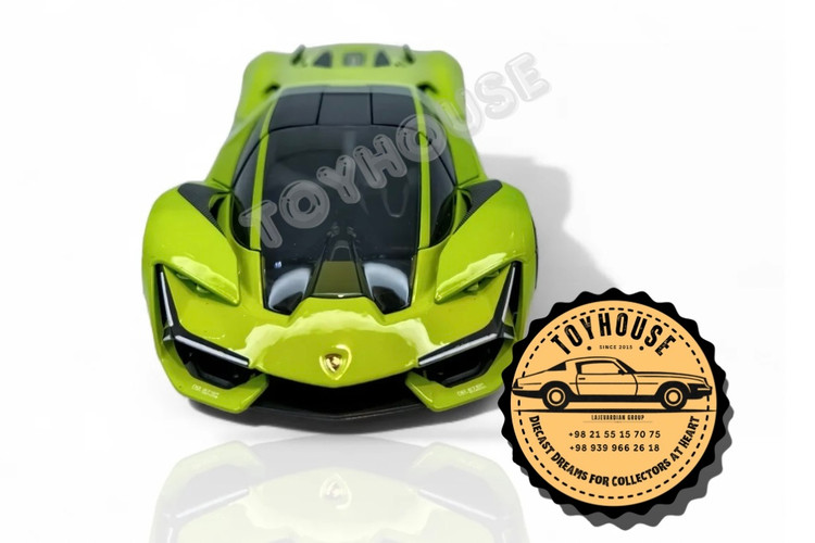 مکلارن-مک-لارن-فلزی-ماکت-1:24-ماشین-عقبکش-عقب-کش-موزیکال-چراغدار-سبز-سبزفسفری-نارنجی-فسفری