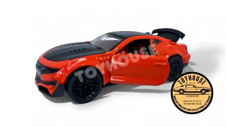 کامارو-عقبکش-ماکت-ماشین-موزیکال-چراغدار-فلزی-3دربازشو