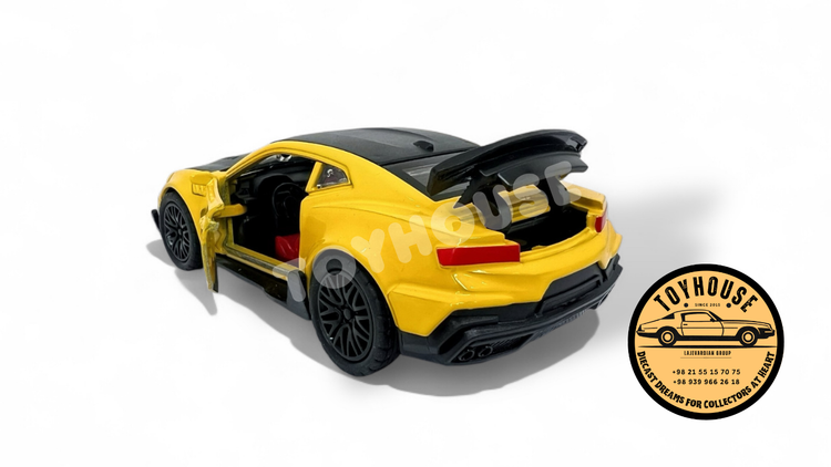 کامارو-عقبکش-فلزی-ماکت-ماشین-موزیکال-چراغدار-3دربازشو