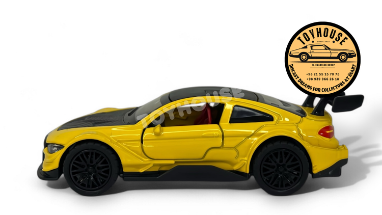 ماشین فلزی بی ام و موزیکال چراغدار عقبکش