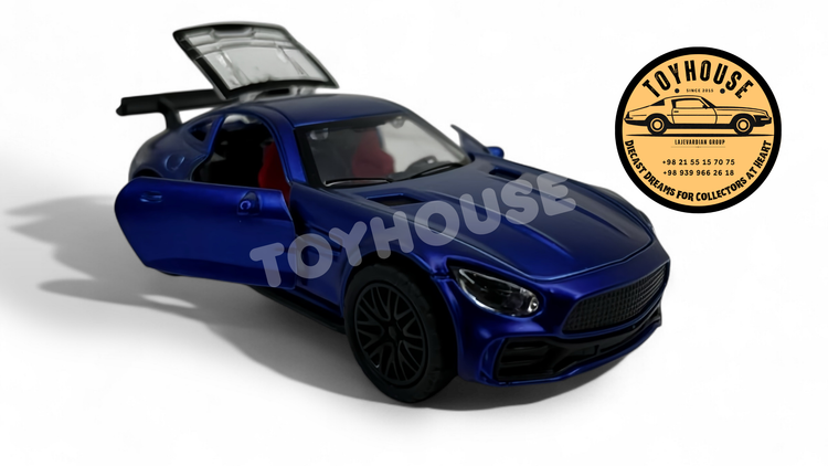 ماشین فلزی عقبکش موزیکال چراغدار بنز