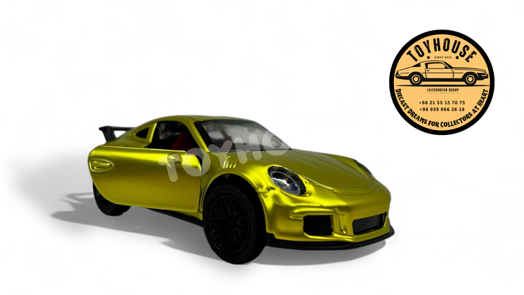 ماشین فلزی پورشه عقبکش موزیکال چراغدار ماشین