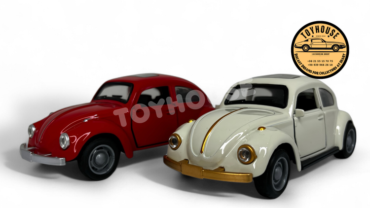 ماشین فلزی موزیکال چراغدار فولکس بیتل