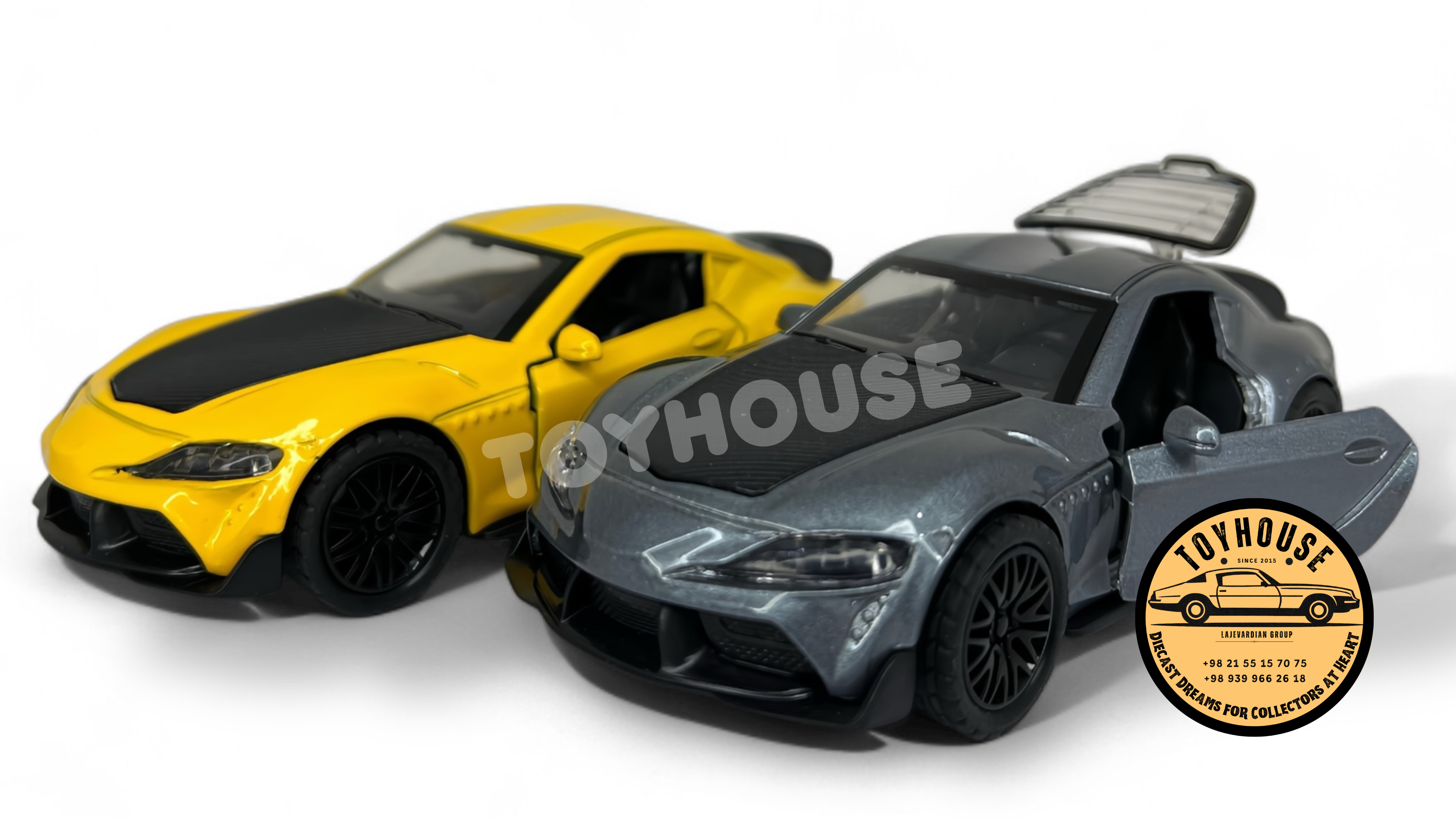 ماشین عقبکش موزیکالتویوتا فلزی چراغدار