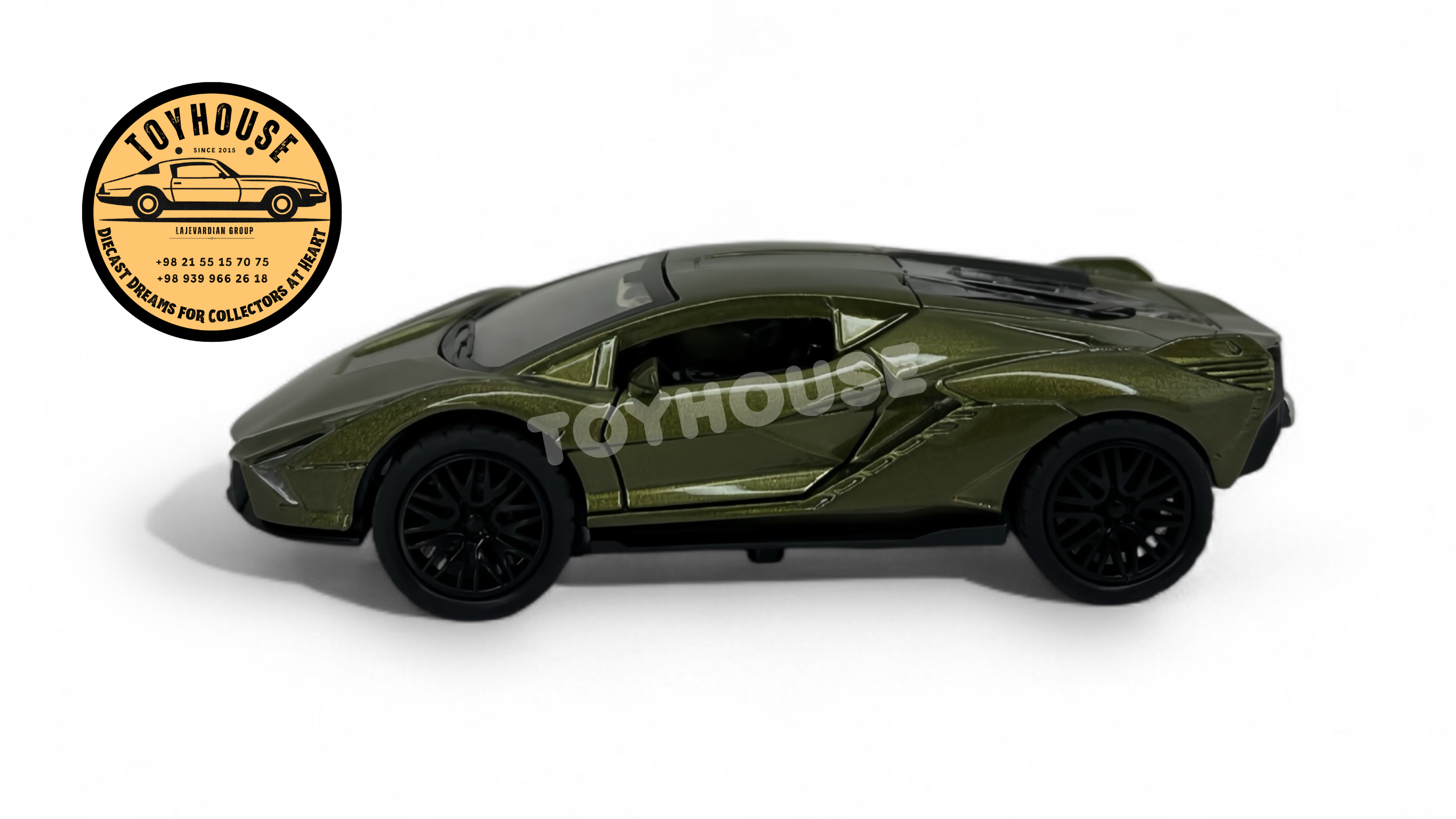 ماکت ماشین لامبورگینی سیان FKP37 1:3۶Diecast Lamborghini Sián FKP 37 1:36 scale green army
