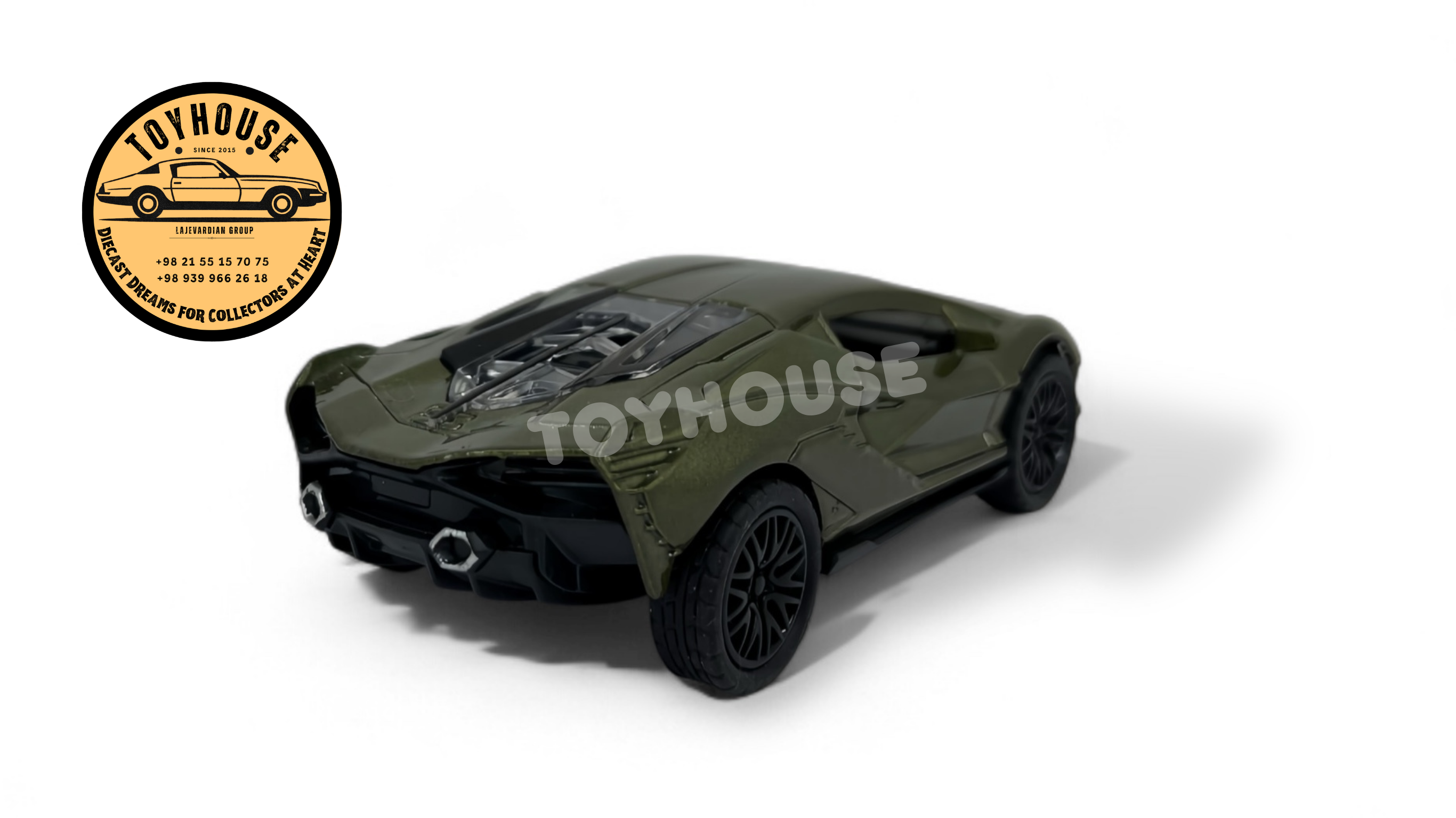 ماکت ماشین لامبورگینی سیان FKP37 1:3۶Diecast Lamborghini Sián FKP 37 1:36 scale green army