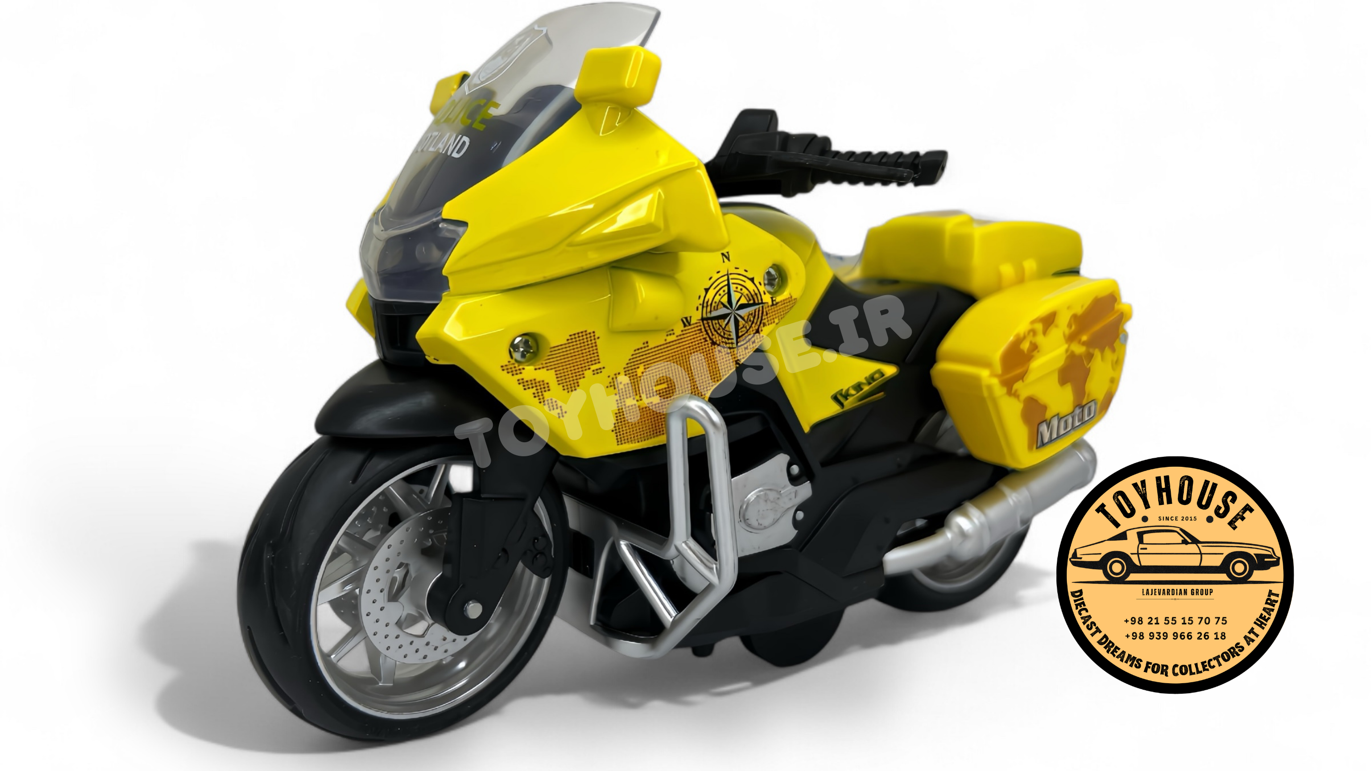 موتور سیکلت پلیس اسکاتلند ماکت موتور ۱:۱۲ Police Motorcycle Scotland Livery Diecast