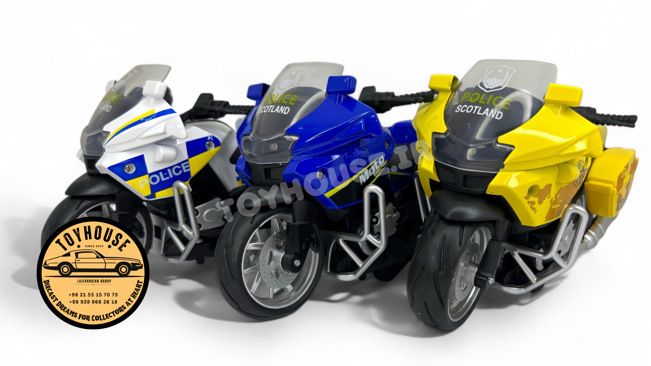 موتورسیکلت موتور پلیس اسکاتلند ماکت ۱:۱۲ Police Motorcycle Scotland Livery Diecast