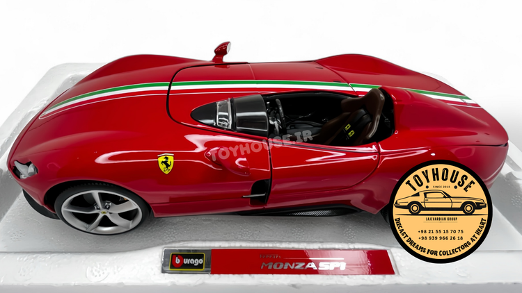 فراری ماکت فراری بوراگو مونزا monza ماکت ماشین ماکت ۱/۱۸ پک یونولیتی ماکت ماشین مدل ماکت