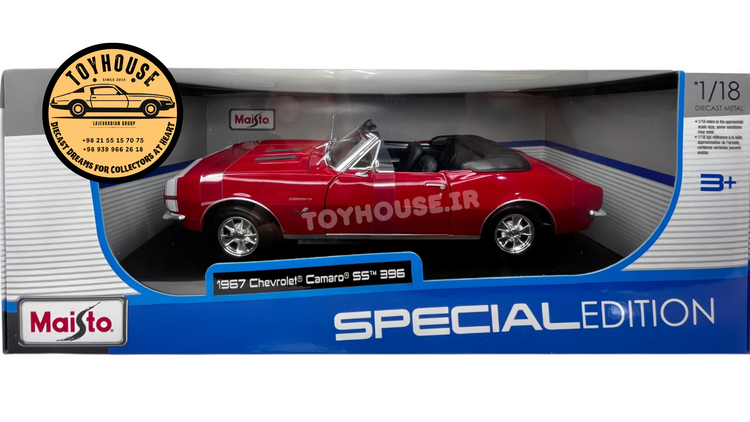 ماکت کامارو کوپه نسل یک ۱/۱۸ ۱:۱۸ مایستو ماکت ماشین امریکایی کلاسیک