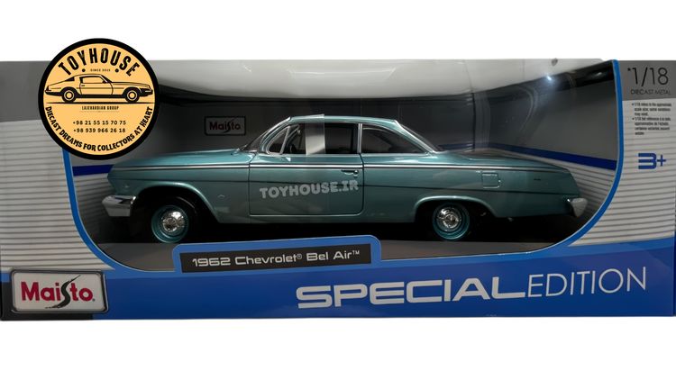 ماکت بل ایر ایمپالا ۱/۱۸ ۱:۱۸ مایستو ماکت ماشین امریکایی کااسیک