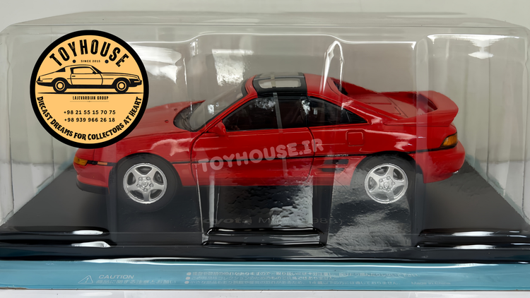 ماکت تویوتا mr2 1/24 1:24 برند اطلس ماکت ماشین فلزی حرفهای