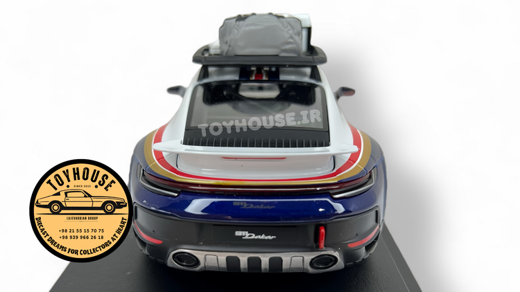 ماکت پورشه ۹۱۱ داکار ۱/۲۴ ۱:۲۴ بوراگو ماکت ماشین فلزی حرفهای