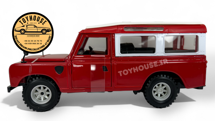 ماکت لندروور ۱/۲۴ ۱:۲۴ بوراگو ماکت ماشین فلزی کلاسیک حرفهای