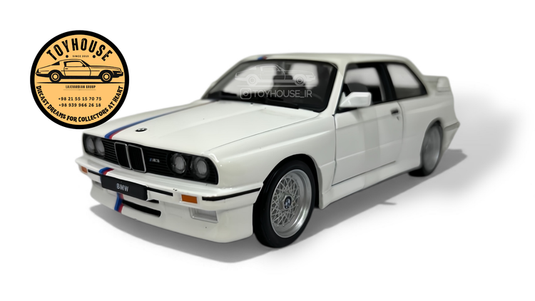 ماکت بیامو M3 E30 سفید مدل ۱۹۸۸ مقیاس 1:24 برند بوراگو