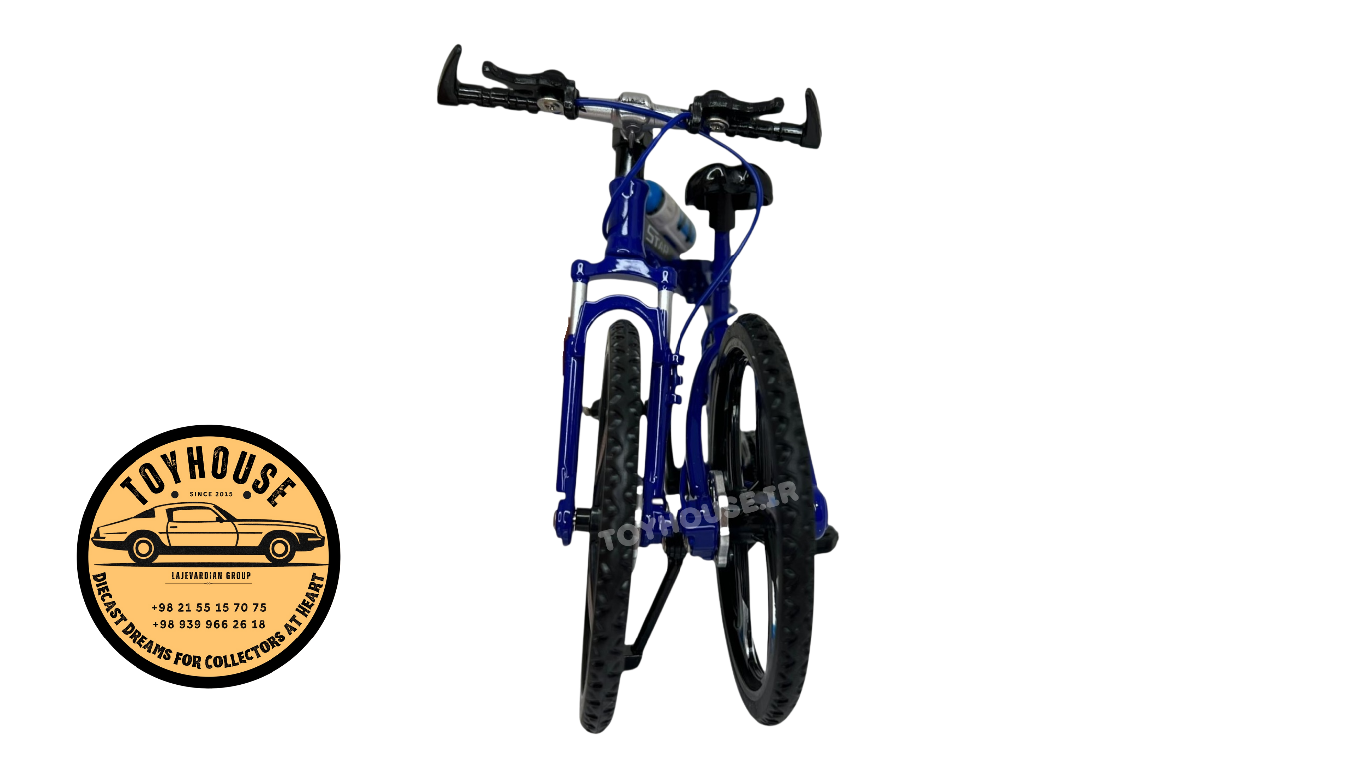 دوچرخه اسباب‌بازی فلزی آبی با چرخ اسپرت و بدنه تاشو