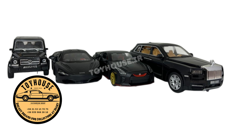 چهار مدل ماشین لوکس فلزی موزیکال و چراغدار