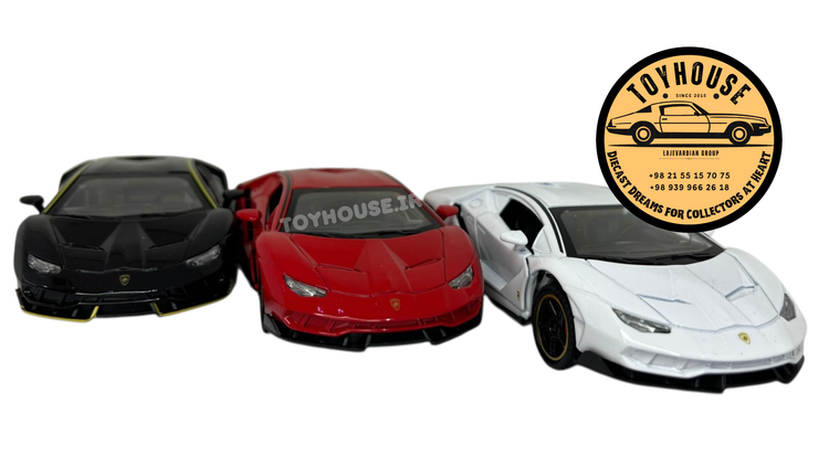 ماکتهای فلزی لامبورگینی سنتناریو ۱۵ سانتی موزیکال و چراغدار