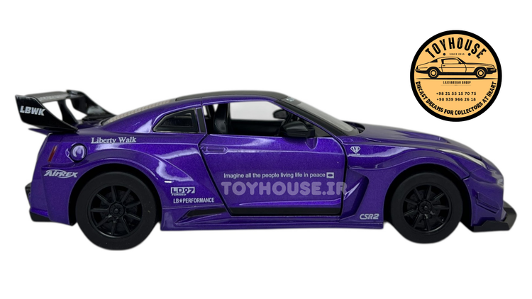 ماکت نیسان ۱/۲۴ فلزی موزیکال چراغدار عقب کش