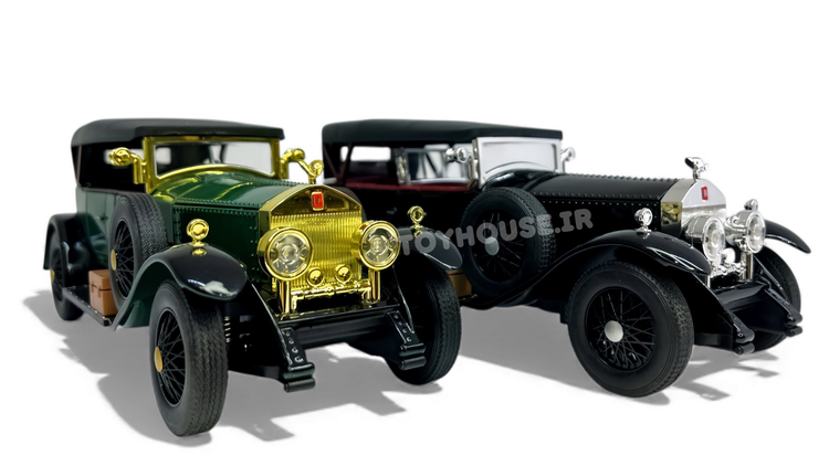 ماکت ۱/۲۴ کلاسیک رولز رویس موزیکالچراغدار عقب کش