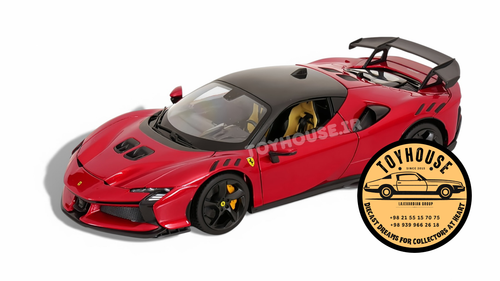 ماکت فراری sf 90 xx حرفهای فلزی کلکسیونی بوراگو ۱/۱۸ ۱:۱۸