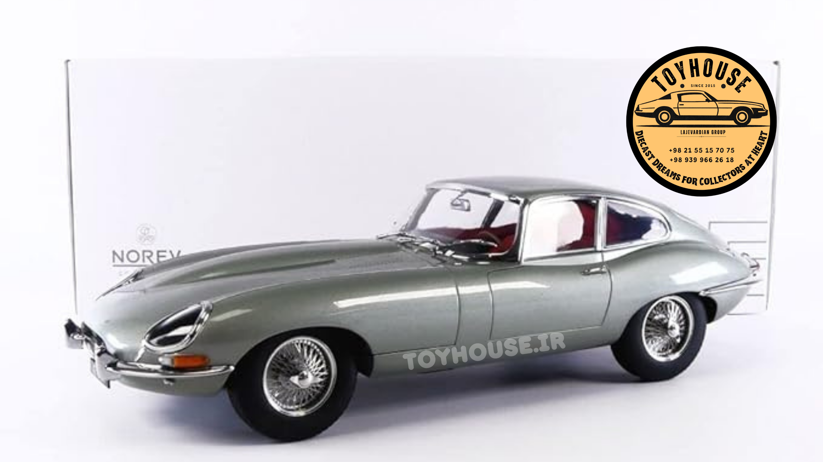 Jaguar E Type Coupe Norev 1:12 جگوار تایپ آی نورو