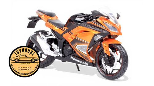 ماکتکاوازاکینینجا در مقیاس کالکسیونی ninja kawasaki۱/۱۲ فلزی و با جزئیات بالا و اجزاء متحرک ساخت کمپانی اتومکس