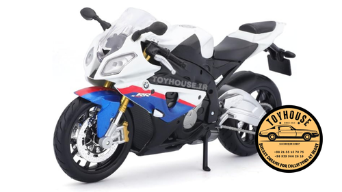 ماکت bmw RR1000 از برند اتومکس در مقیاس ۱/۱۲ دارای اجزاء متحرک و جزئیات بالاماکت موتور کلکسیونی